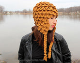 Crocodile Earflap Hat (Adult) - Bonita Patterns